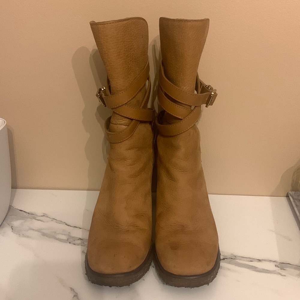 🔥🔥Stunning Tory Burch Heel Suede Jamie Vicuña Boots